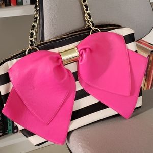 Betsy Johnson Bow Strike Purse